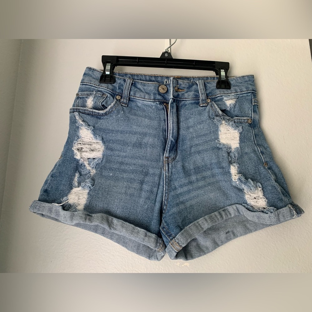 Blue jean shorts